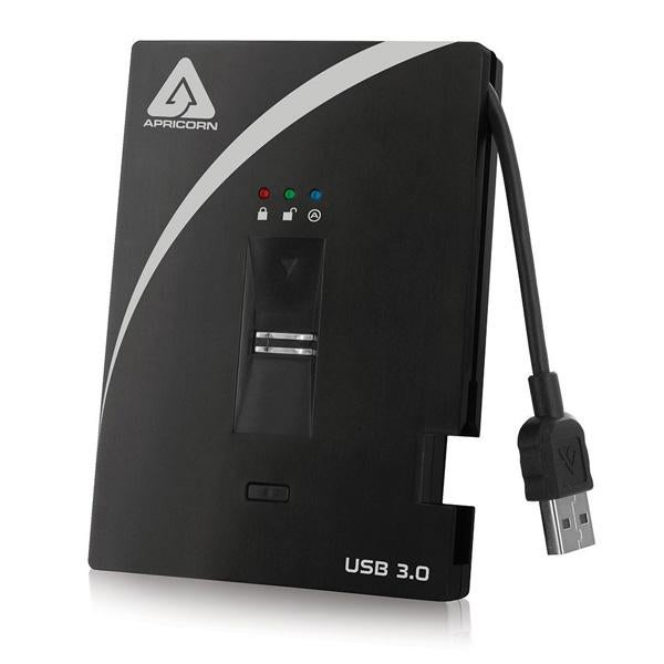 Apricorn ポータブルSSD 10キーパスワード Aegis Padlockシリーズ A25-PL256-S256 256GB